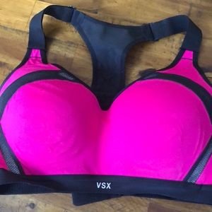 PRICE DROP!! VSX Sports Bra with Mesh Panel Detail
